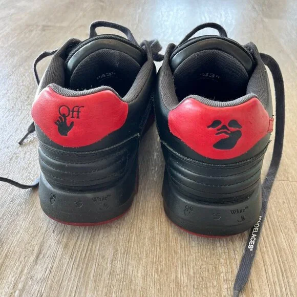 Mens Off-White c/o Virgil Abloh Black Red Sneakers - EU 43 / US 10
